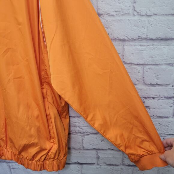 FootJoy Orange Windbreaker Jacket Size XL Pullover Cove Cay Golf Logo Activewear - Picture 3 of 8